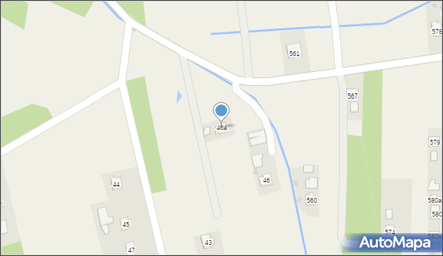 Skrzyszów, Skrzyszów, 46a, mapa Skrzyszów