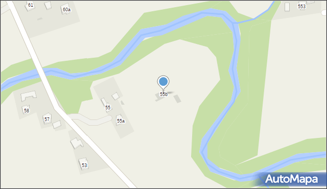 Skrzyszów, Skrzyszów, 55b, mapa Skrzyszów