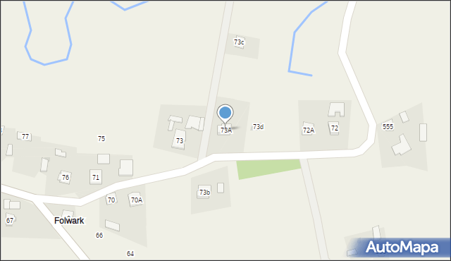 Skrzyszów, Skrzyszów, 73A, mapa Skrzyszów