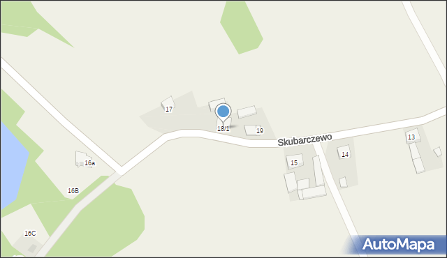 Skubarczewo, Skubarczewo, 18/1, mapa Skubarczewo