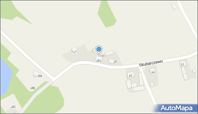 Skubarczewo, Skubarczewo, 18/2, mapa Skubarczewo