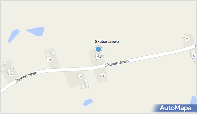 Skubarczewo, Skubarczewo, 25a, mapa Skubarczewo