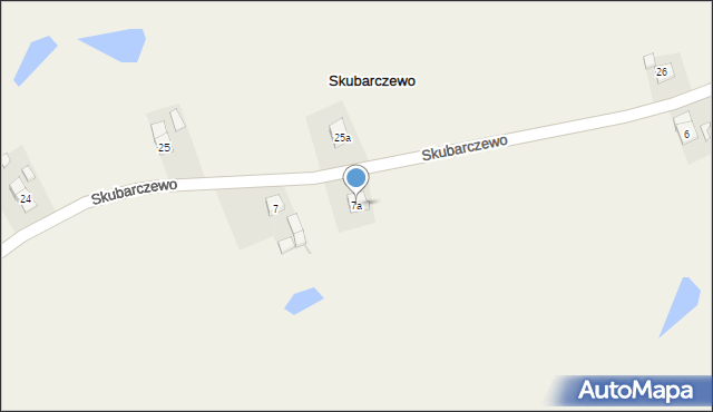 Skubarczewo, Skubarczewo, 7a, mapa Skubarczewo