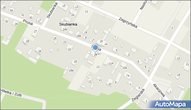 Skubianka, Skubianka, 15, mapa Skubianka