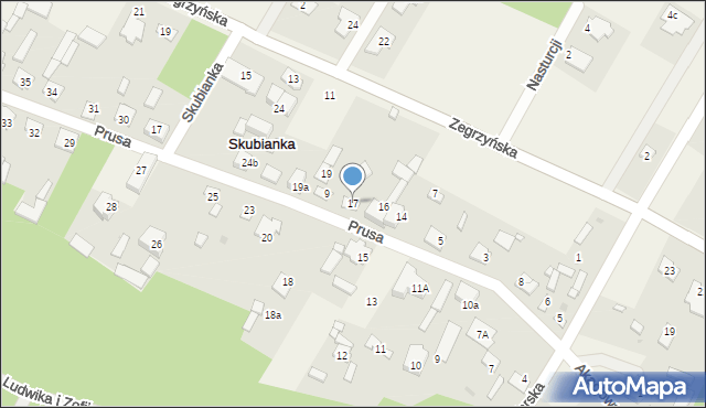 Skubianka, Skubianka, 17, mapa Skubianka
