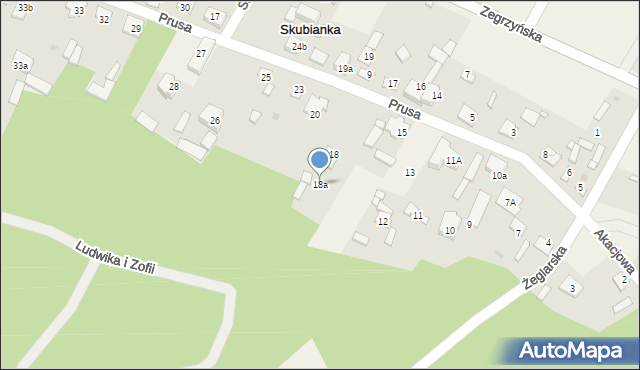 Skubianka, Skubianka, 18a, mapa Skubianka