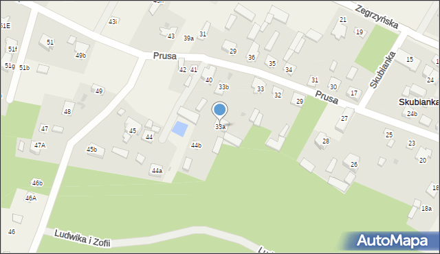 Skubianka, Skubianka, 33a, mapa Skubianka