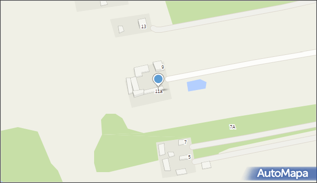 Skuły, Skulska, 11a, mapa Skuły