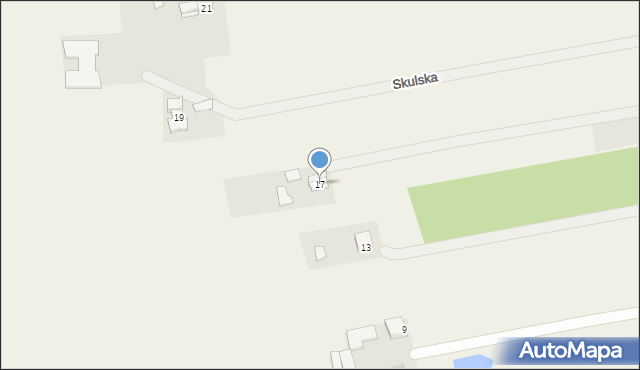 Skuły, Skulska, 17, mapa Skuły