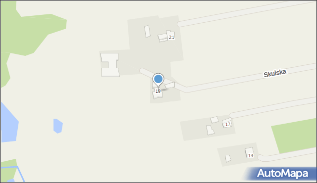 Skuły, Skulska, 19, mapa Skuły