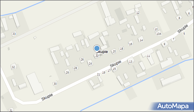 Skupie, Skupie, 22, mapa Skupie