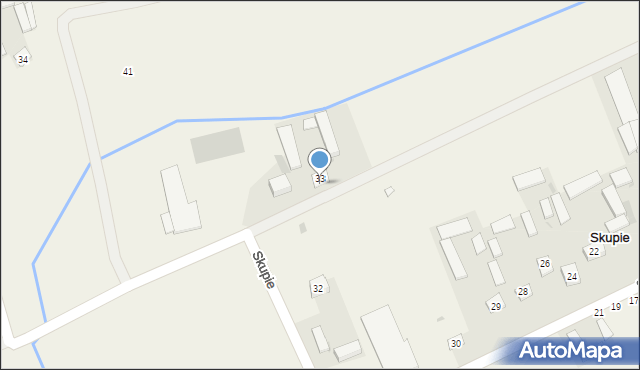 Skupie, Skupie, 33a, mapa Skupie