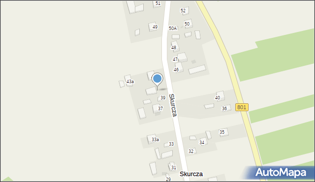 Skurcza, Skurcza, 41, mapa Skurcza