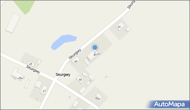 Skurgwy, Skurgwy, 63, mapa Skurgwy