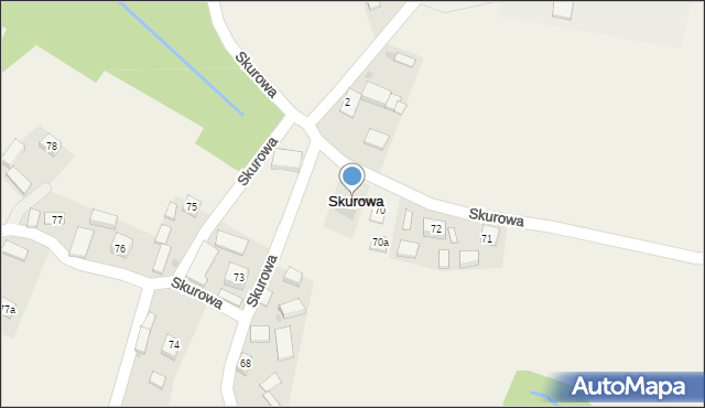 Skurowa, Skurowa, 69, mapa Skurowa