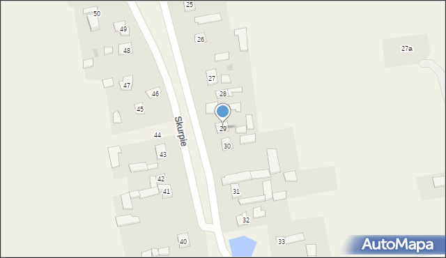 Skurpie, Skurpie, 29, mapa Skurpie