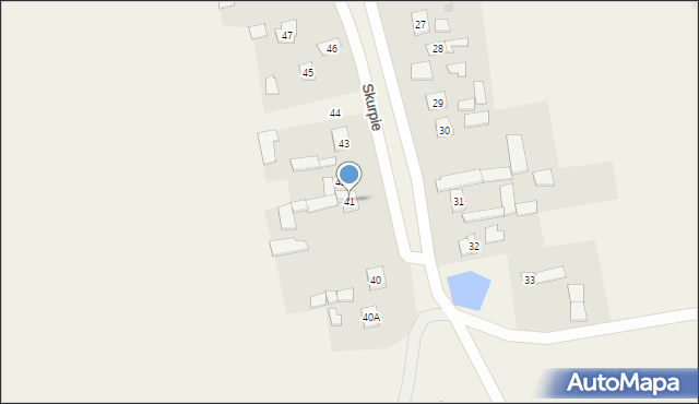 Skurpie, Skurpie, 41, mapa Skurpie