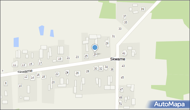 Skwarne, Skwarne, 27, mapa Skwarne