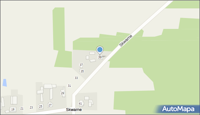 Skwarne, Skwarne, 39, mapa Skwarne
