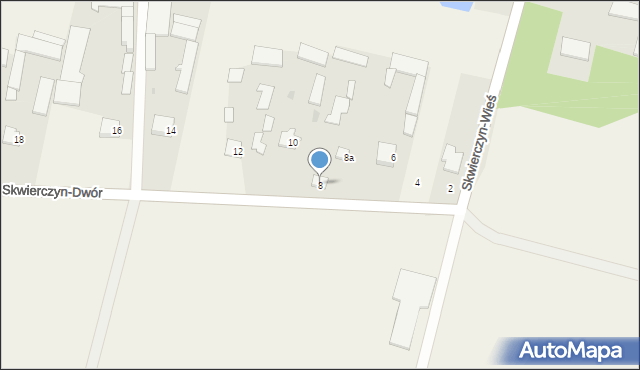 Skwierczyn-Dwór, Skwierczyn-Dwór, 8, mapa Skwierczyn-Dwór