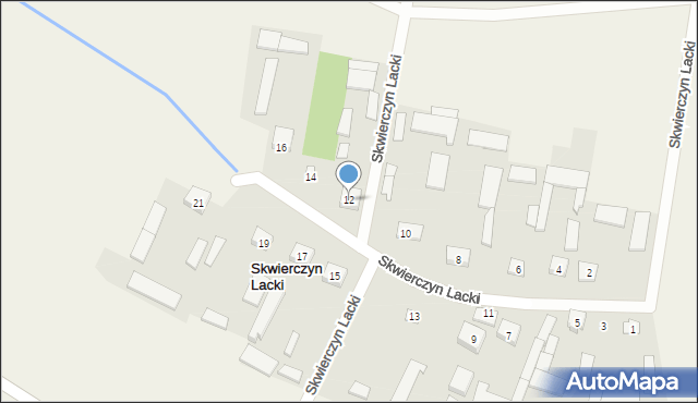 Skwierczyn Lacki, Skwierczyn Lacki, 12, mapa Skwierczyn Lacki