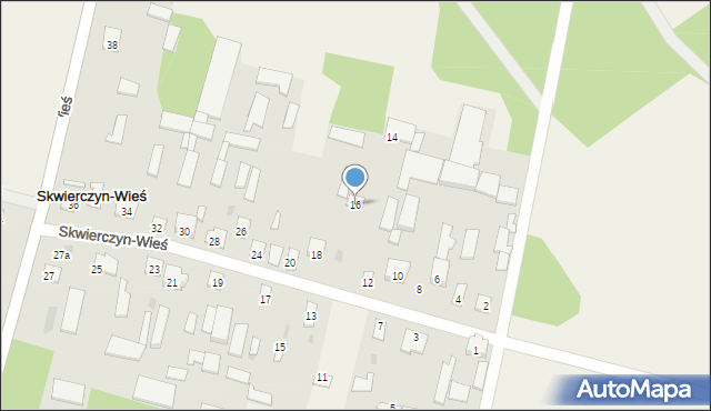 Skwierczyn-Wieś, Skwierczyn-Wieś, 16, mapa Skwierczyn-Wieś