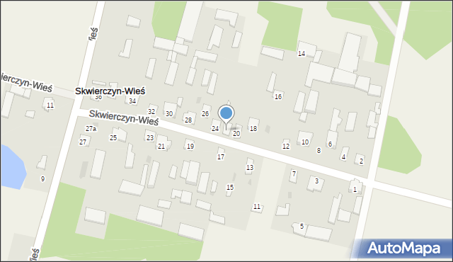 Skwierczyn-Wieś, Skwierczyn-Wieś, 22, mapa Skwierczyn-Wieś