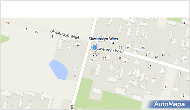 Skwierczyn-Wieś, Skwierczyn-Wieś, 27a, mapa Skwierczyn-Wieś