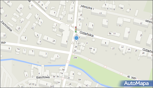 Sławno, Skłodowskiej-Curie Marii, 28, mapa Sławno