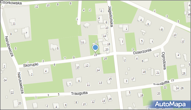 Sokolniki-Las, Skorupki Ignacego Jana, ks., 13, mapa Sokolniki-Las