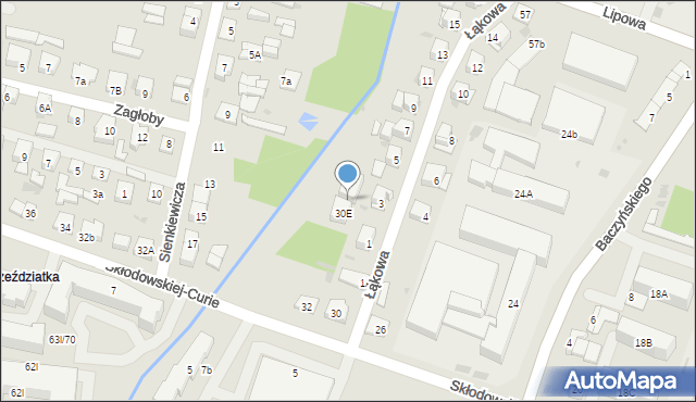 Sokołów Podlaski, Skłodowskiej-Curie Marii, 30F, mapa Sokołów Podlaski