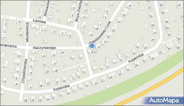 Środa Śląska, Skłodowskiej-Curie Marii, 6, mapa Środa Śląska