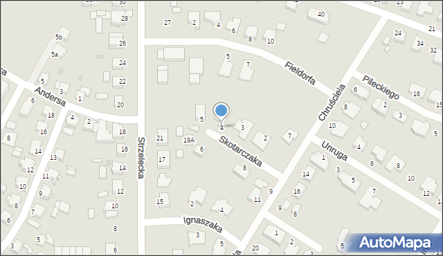 Środa Wielkopolska, Skotarczaka Edmunda, ppor., 4, mapa Środa Wielkopolska