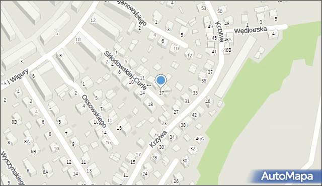 Stalowa Wola, Skłodowskiej-Curie Marii, 17, mapa Stalowa Wola
