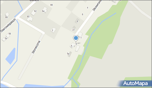Stara Wieś, Skowronek, 3, mapa Stara Wieś
