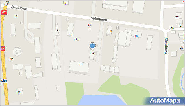Starachowice, Składowa, 14, mapa Starachowic