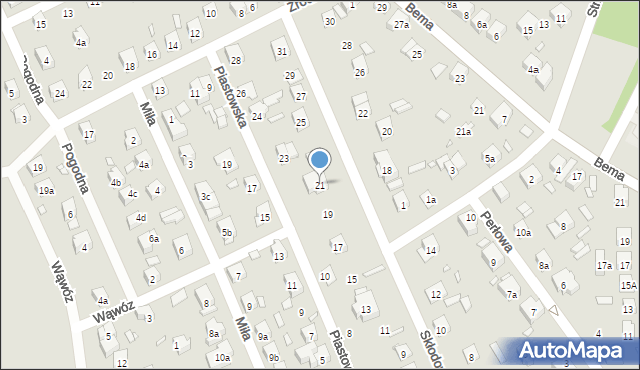 Starachowice, Skłodowskiej-Curie Marii, 21, mapa Starachowic