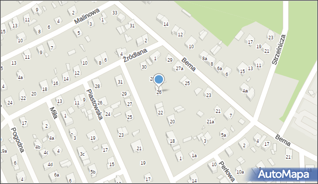 Starachowice, Skłodowskiej-Curie Marii, 26, mapa Starachowic