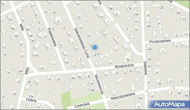 Starachowice, Skłodowskiej-Curie Marii, 4, mapa Starachowic