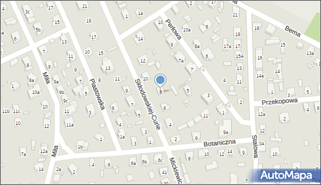 Starachowice, Skłodowskiej-Curie Marii, 8, mapa Starachowic