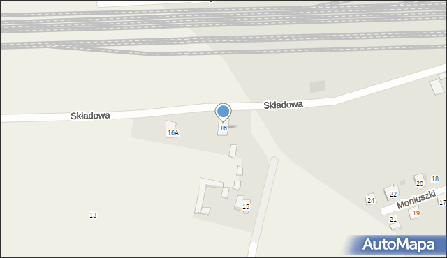 Stare Faszczyce, Składowa, 16, mapa Stare Faszczyce