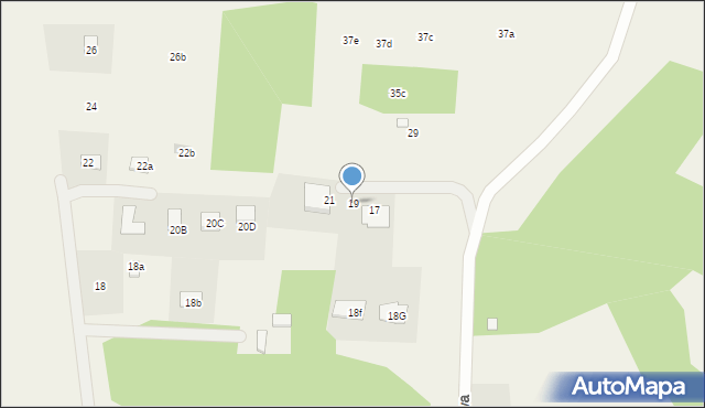 Stare Krasnodęby, Skowronkowa, 19, mapa Stare Krasnodęby