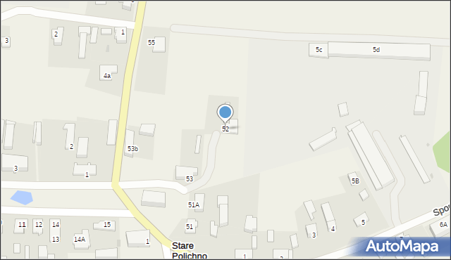 Stare Polichno, Skwierzyńska, 52, mapa Stare Polichno