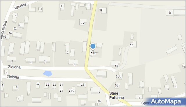 Stare Polichno, Skwierzyńska, 53b, mapa Stare Polichno