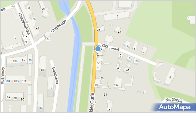 Stargard, Skłodowskiej-Curie Marii, 23, mapa Stargard