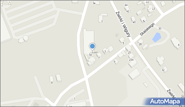 Starogard Gdański, Skalskiego Stanisława, gen., 1h, mapa Starogard Gdański