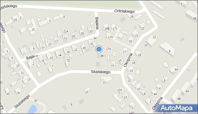 Starogard Gdański, Skalskiego Stanisława, gen., 9a, mapa Starogard Gdański