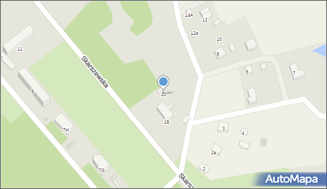 Starogard Gdański, Skarszewska, 20, mapa Starogard Gdański