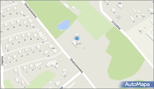 Starogard Gdański, Skarszewska, 22, mapa Starogard Gdański
