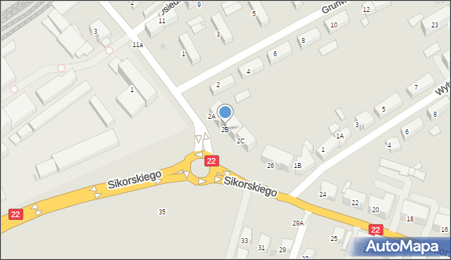 Starogard Gdański, Skarszewska, 2B, mapa Starogard Gdański